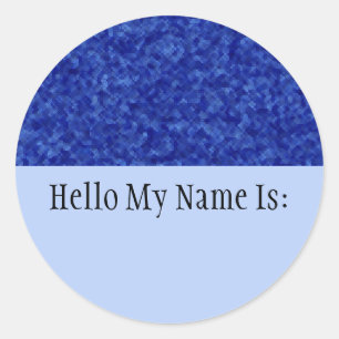 Jewels - Sapphire Name Badge Sticker
