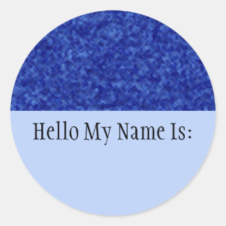 Jewels - Sapphire Name Badge Sticker