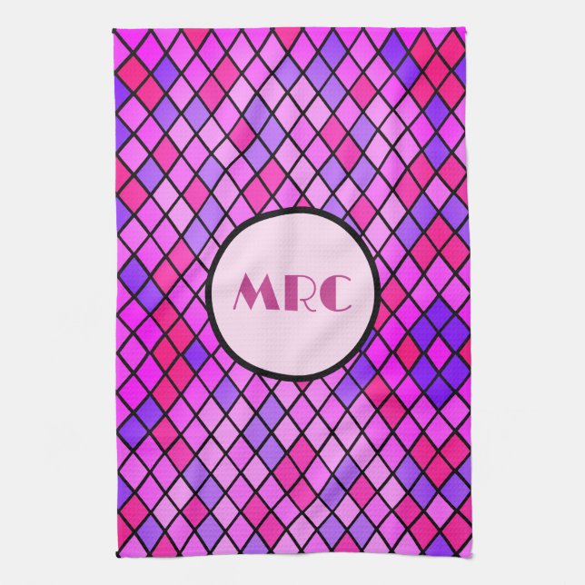 Jeweltone Diamonds Tea Towel (Vertical)