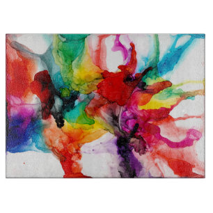 Jeweltone Prism - Watercolor Cutting Board