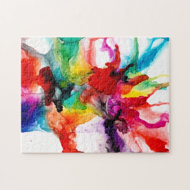Jeweltone Prism - Watercolor Jigsaw Puzzle (Horizontal)