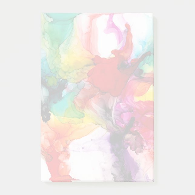Jeweltone Prism - Watercolor Post-it Notes (Front)