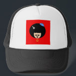 Jewfro Trucker Hat<br><div class="desc">Hat Template</div>