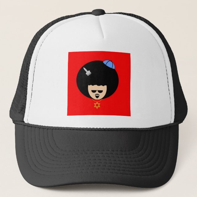 Jewfro Trucker Hat (Front)