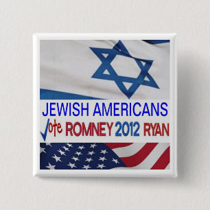 Jewish Americans for Romney Ryan 2012 Button