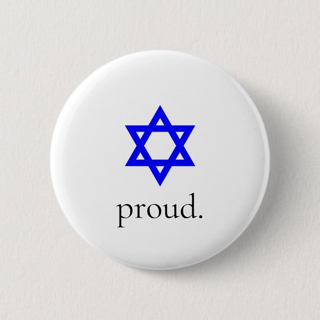 Jewish and Proud Button (Front)