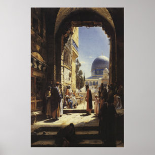 Jewish Artists - Art - Gustav Bauernfeind - Temple Poster