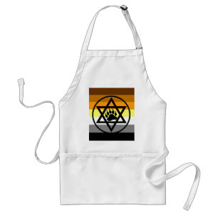 Jewish Bear Pride Flag Standard Apron