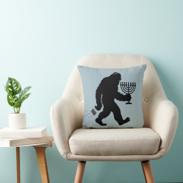 Jewish Bigfoot Hanukkah Chanukah Humour Hilarious  Cushion (Chair)