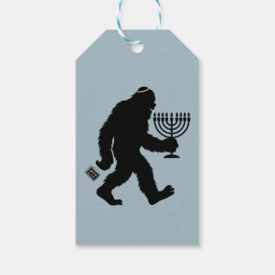 Jewish Bigfoot Hanukkah Chanukah Humour Hilarious Gift Tags