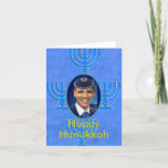 Jewish Card<br><div class="desc">Barack Obama Jewish Yarmulke Hanukkah Jew Hebrew Star of David Holiday Israel President Card</div>