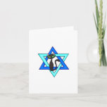 Jewish Cat Stars Holiday Card<br><div class="desc">Jewish Star and adorable cat wishing you Happy Jewish Holidays.</div>