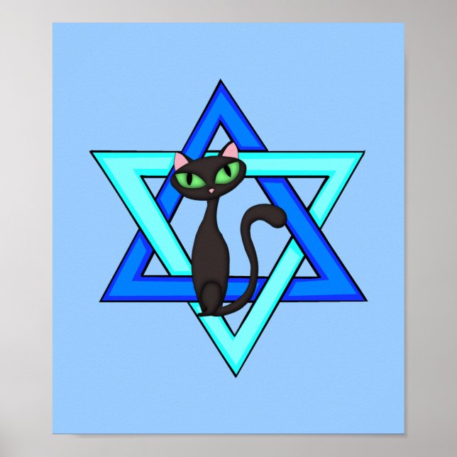 Jewish Cat Stars Poster (Front)