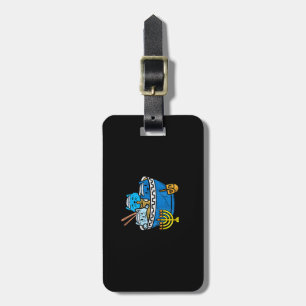 Jewish Cats Ramen Kitten Anime Hanukkah Pyjamas Ch Luggage Tag