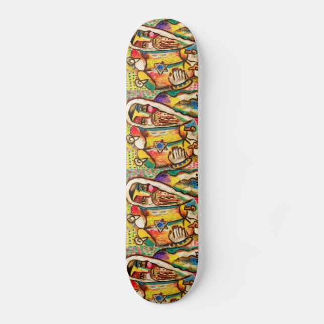 Jewish Celebration Skateboard - Torah (Front)