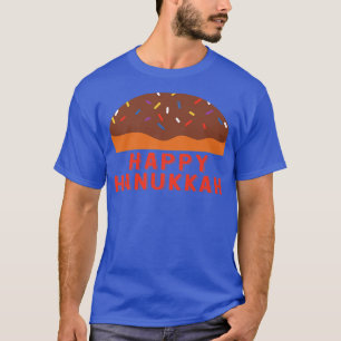 Jewish Chanukah Holiday Sufganiyah Saying Happy Ha T-Shirt