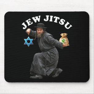 Jewish costume hanukkah clothing rabbi horah dance mouse pad