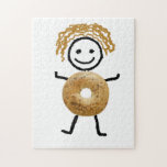 Jewish Gift- Bagel Kid Puzzle<br><div class="desc">This cute bagel kid poster is a 10 x 14 250 puzzle. Cute for Chanukah.</div>