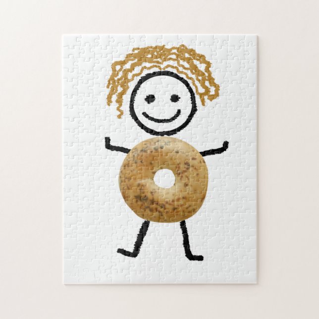 Jewish Gift- Bagel Kid Puzzle (Vertical)