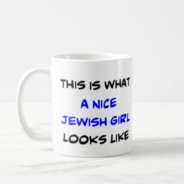 jewish girl, nice coffee mug (Left)