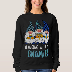 Jewish Gnome Happy Chanukah Hanukkah Hanging With Sweatshirt