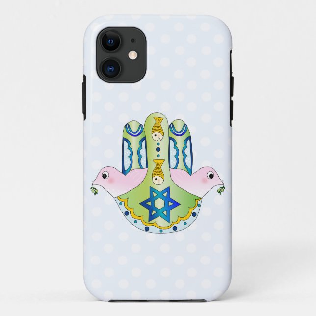 Jewish Hamsa Case-Mate iPhone Case (Back)