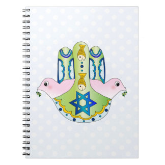 Jewish Hamsa Spiral Notebook