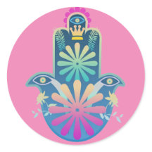 Jewish Hamsa, Stickers