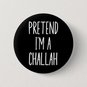 Jewish Hanukkah Challah Easy Halloween Costume  6 Cm Round Badge