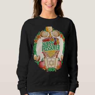 Jewish Happy Passover 2022 Vintage Retro Sweatshirt