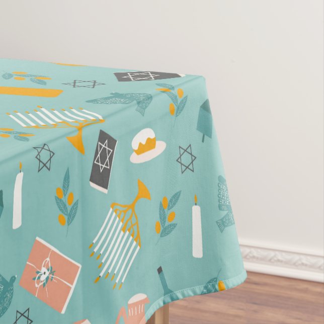 Jewish Holidays Tablecloths - Customised Sizing  (In Situ)