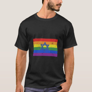 Jewish Israel LGBT Gay Pride Flag T-Shirt