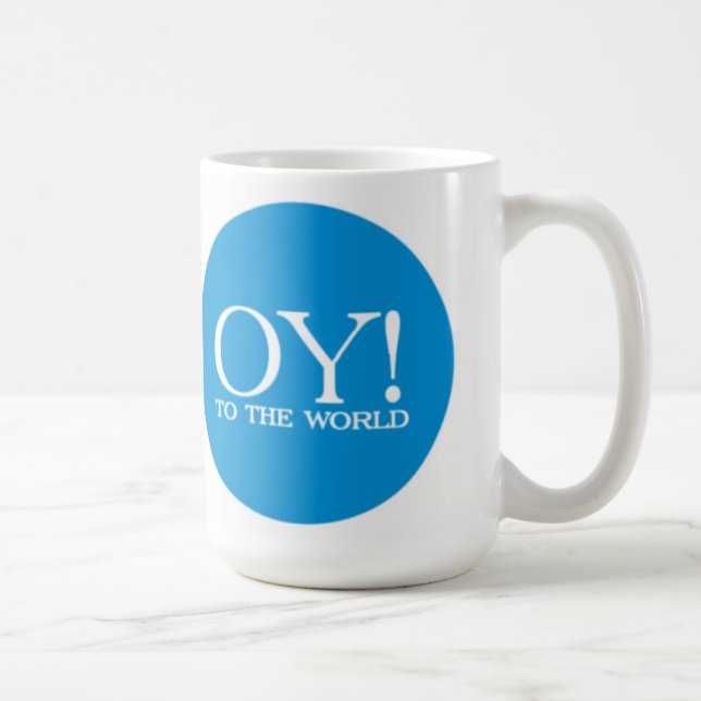 Jewish Lg. Mug - Oy! to the World (Right)
