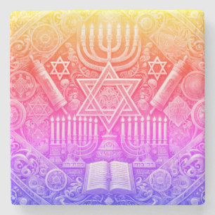 Jewish marble coaster