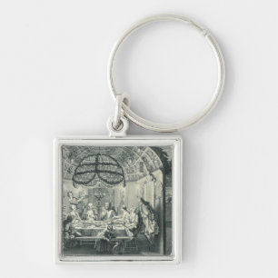 Jewish Meal During the Feast of the Tabernacles, i Key Ring