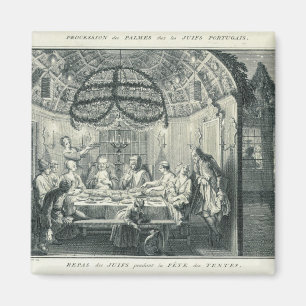 Jewish Meal During the Feast of the Tabernacles, i Magnet