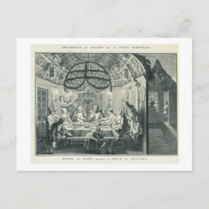 Jewish Meal During the Feast of the Tabernacles, i Postcard