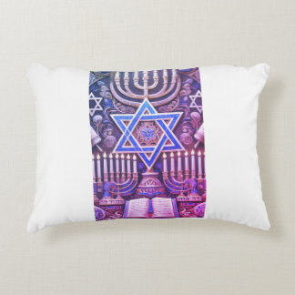 Jewish Menorah Hebrew Judaism Decorative Cushion