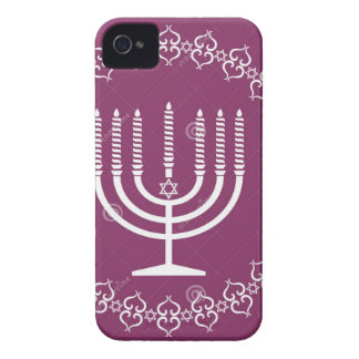jewish-menorah-holiday-vector-background-27207795. iPhone 4 Case-Mate case