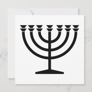 Jewish Menorah (Symbol of Judaism) Card