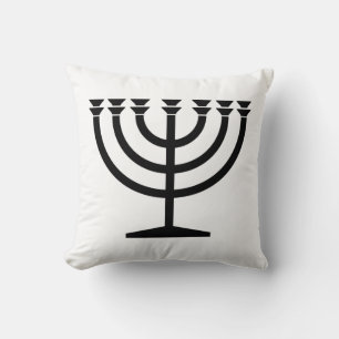 Jewish Menorah (Symbol of Judaism) Cushion