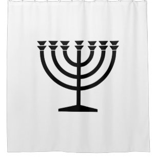 Jewish Menorah (Symbol of Judaism) Shower Curtain