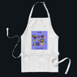 Jewish Mommaleh Apron<br><div class="desc">Words say,  "Jewish Mommaleh" and beautiful Jewish Stars are the central design for this kitchen chef's apron. Happy Channukka! Buy your mum this one!</div>