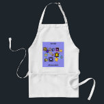Jewish Mommaleh Apron<br><div class="desc">Words say, "Jewish Mommaleh" and beautiful Jewish Stars are the central design for this kitchen chef's apron. Happy Channukka! Buy your mum this one!</div>