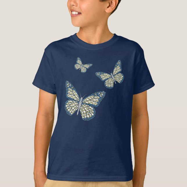 Jewish Monarch Kid's and Baby Dark Shirt (Front)