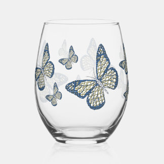 Jewish Monarch Stemless Wine Glass