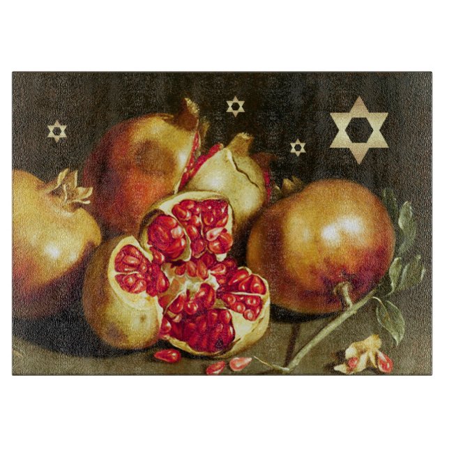 Jewish New Year | Rosh Hashanah Challah Board (Front)