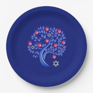 Jewish New Year   Rosh Hashanah Paper Plates