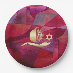 Jewish New Year   Rosh Hashanah Paper Plates