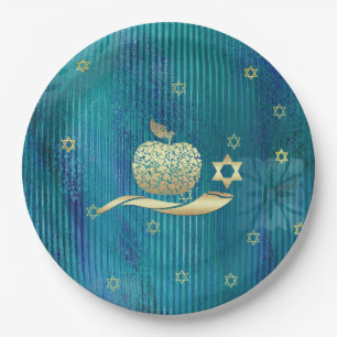 Jewish New Year   Rosh Hashanah Paper Plates